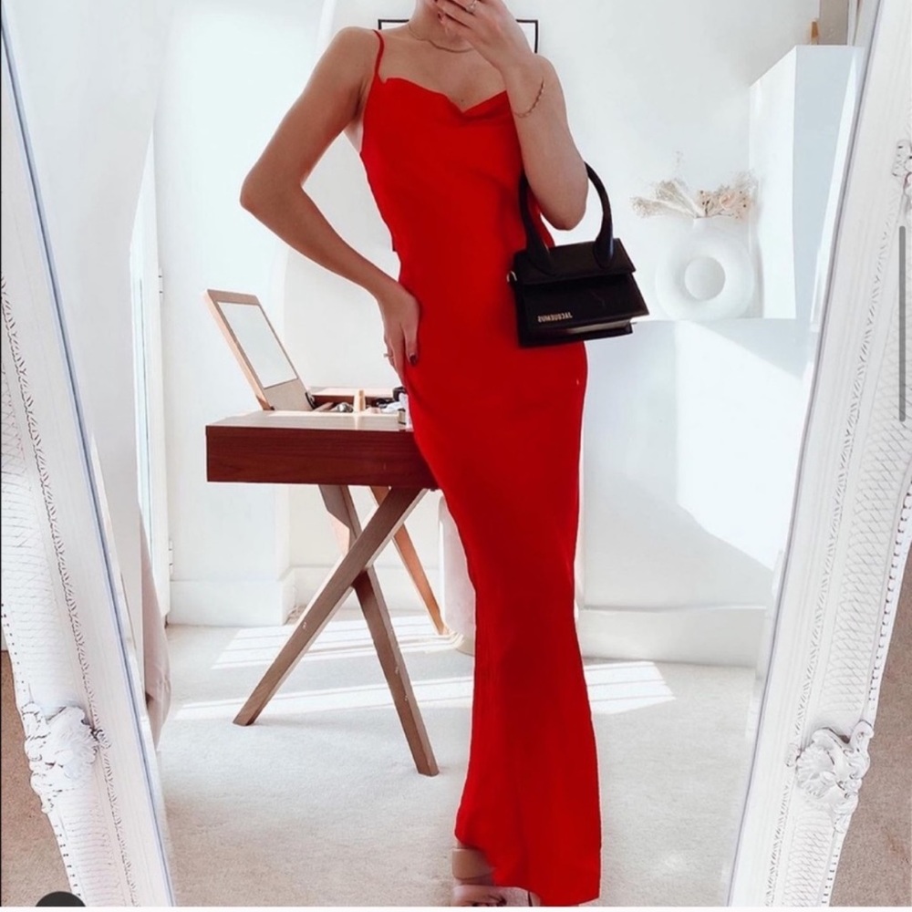 ZARA Satin Slip Dress